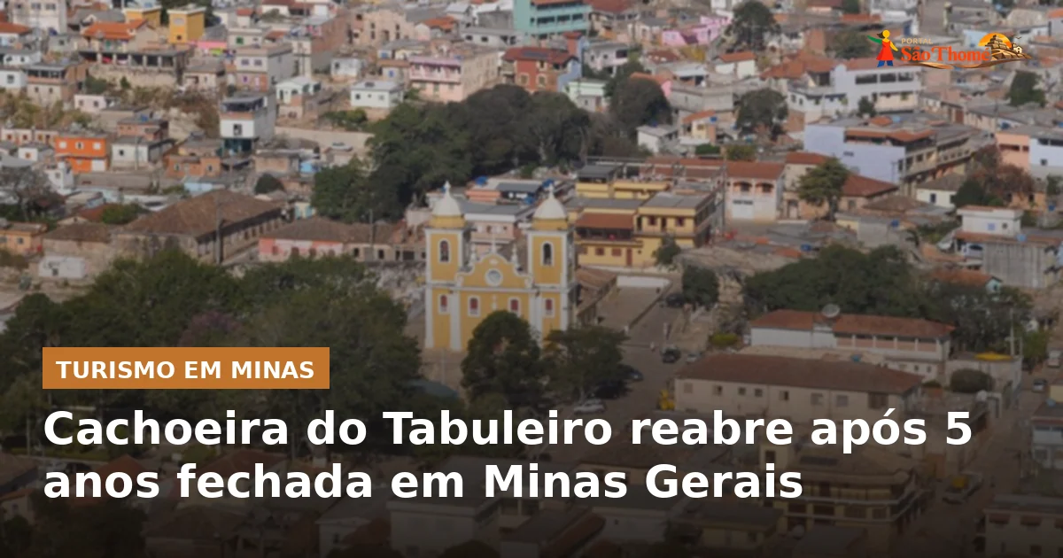 Cachoeira do Tabuleiro reabre após 5 anos fechada em Minas Gerais