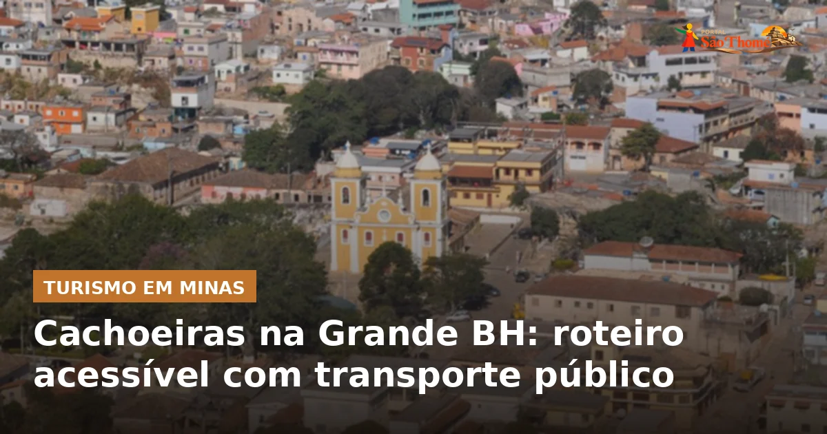Cachoeiras na Grande BH: roteiro acessível com transporte público