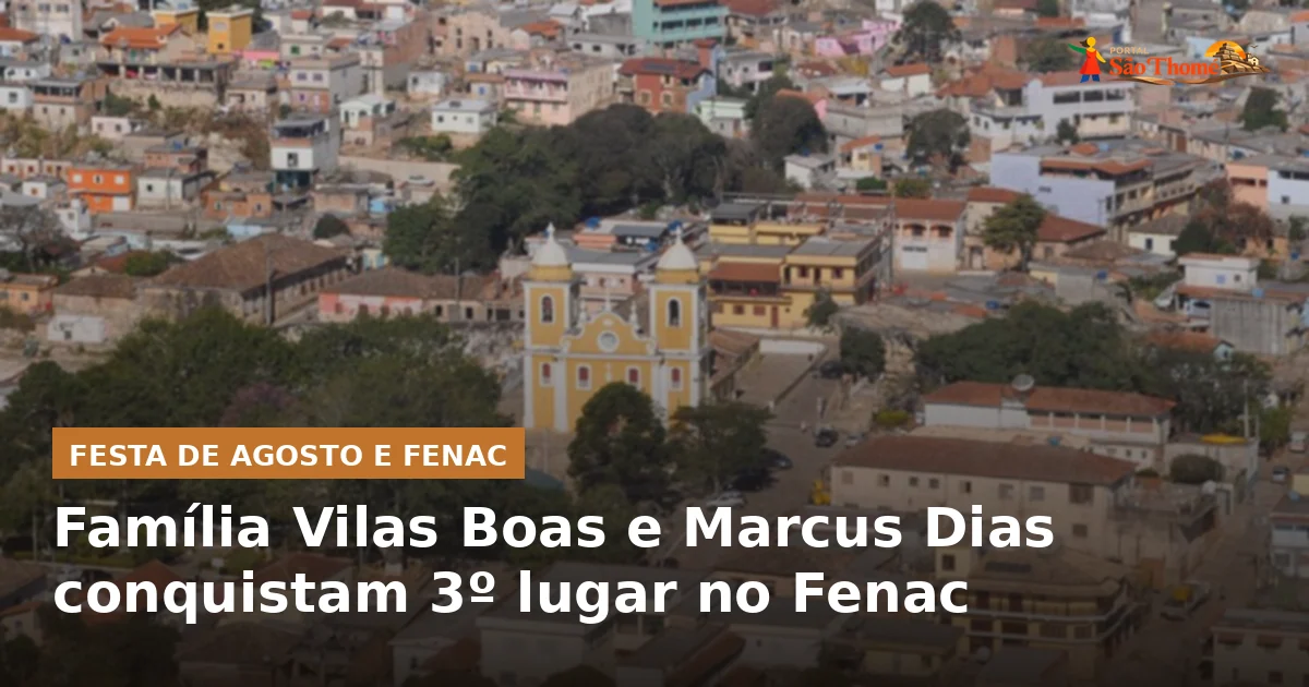Família Vilas Boas e Marcus Dias conquistam 3º lugar no Fenac
