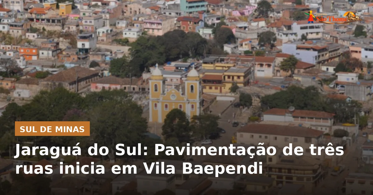 Jaraguá do Sul: Pavimentação de três ruas inicia em Vila Baependi