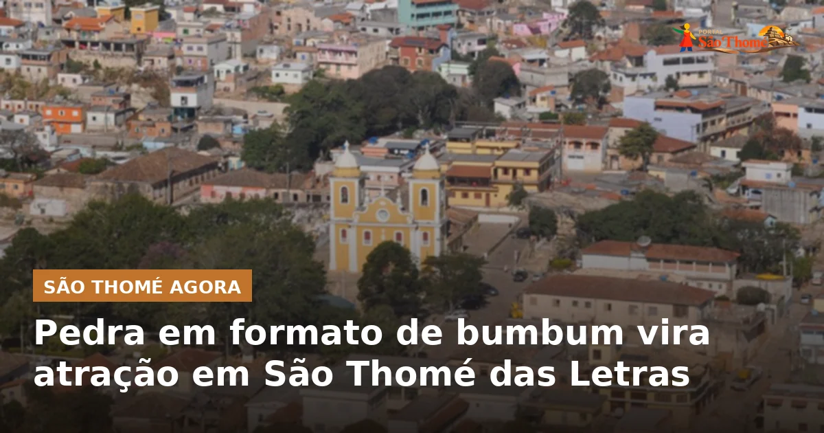 Pedra em formato de bumbum vira atração em São Thomé das Letras