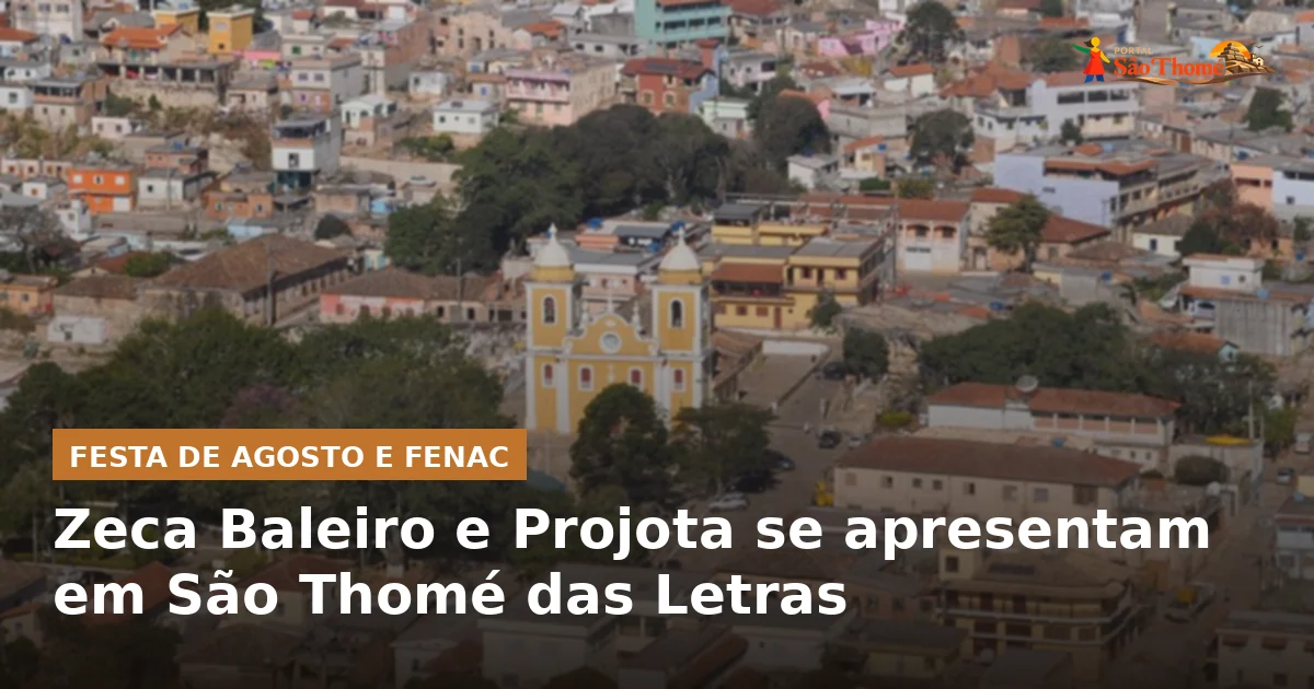 Zeca Baleiro e Projota se apresentam em São Thomé das Letras